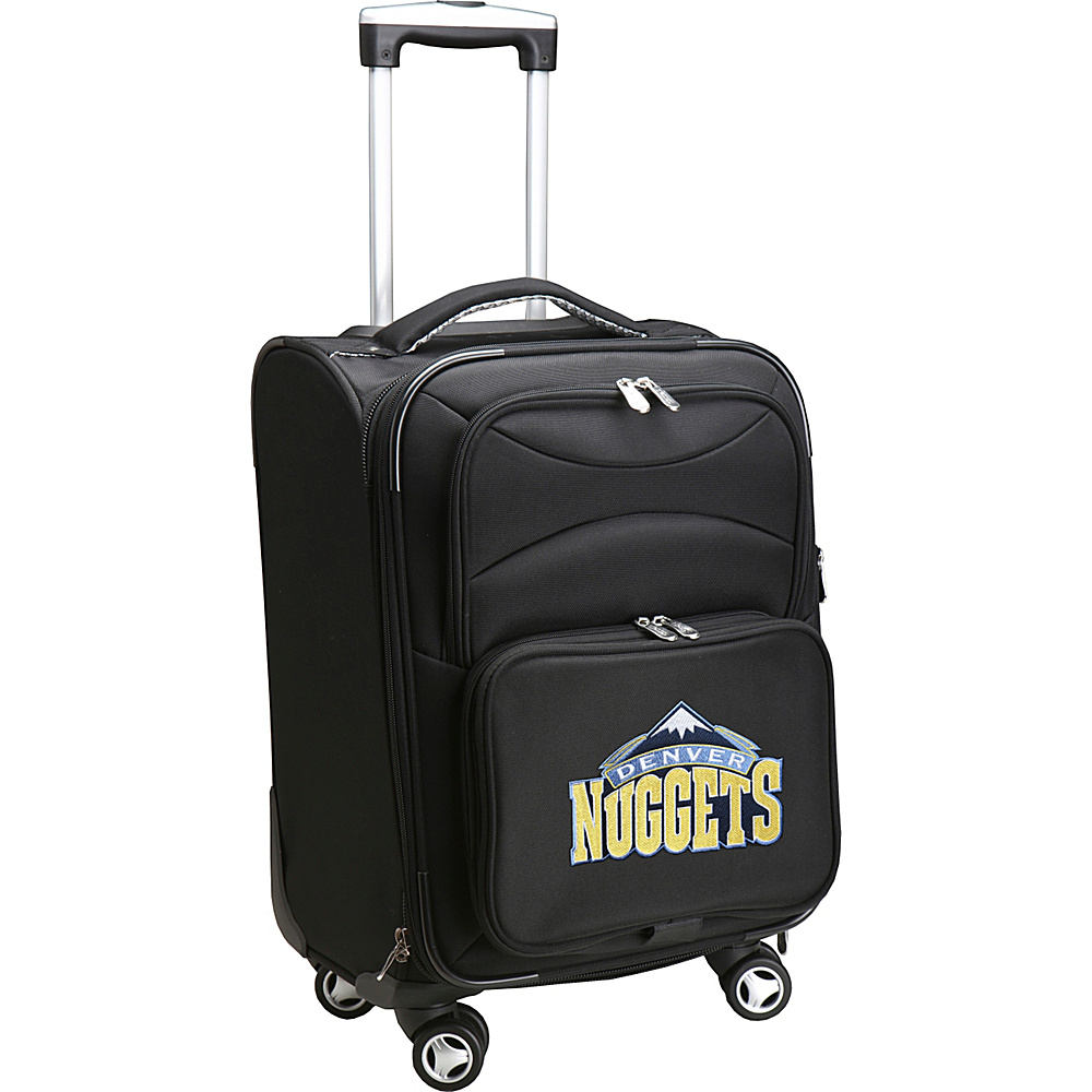 Denco Sports Luggage NBA 20 Domestic Carry On Spinner Denver Nuggets Denco Sports Luggage Softside Carry On