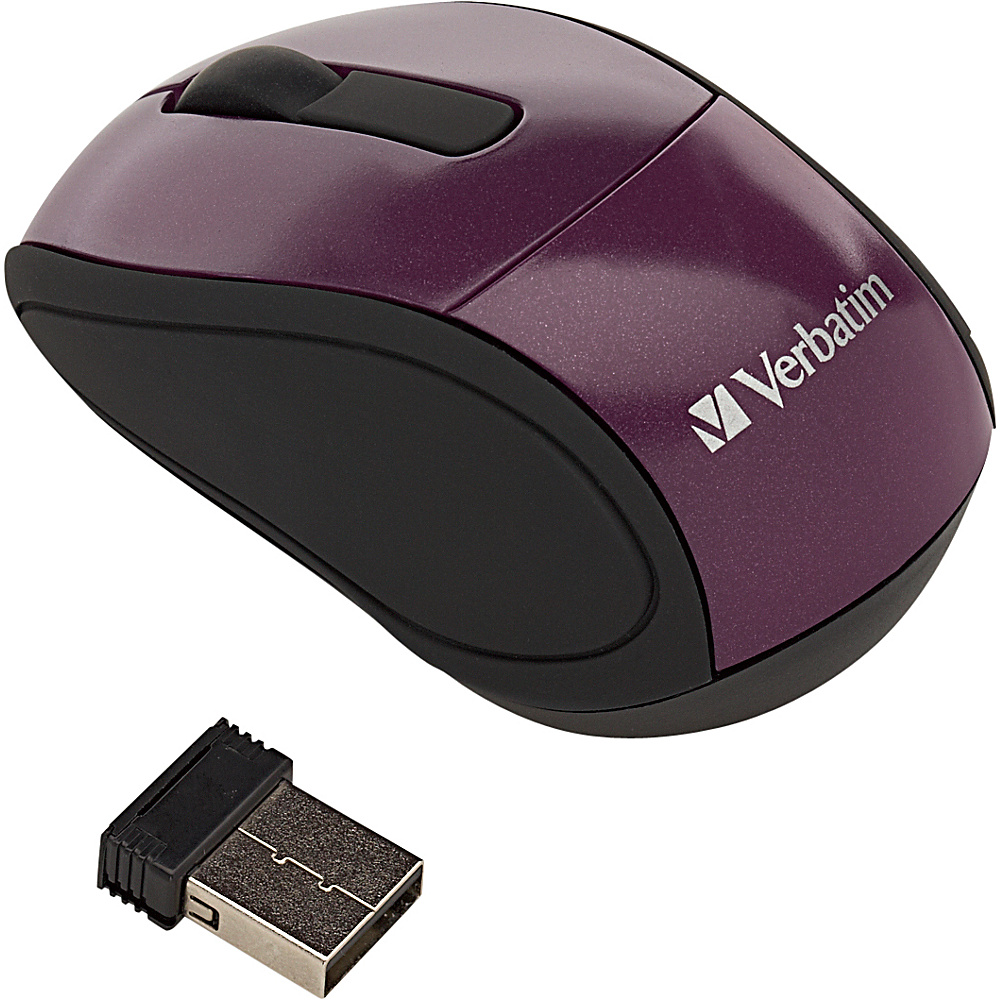 Verbatim Wireless Mini Travel Mouse Purple Verbatim Business Accessories