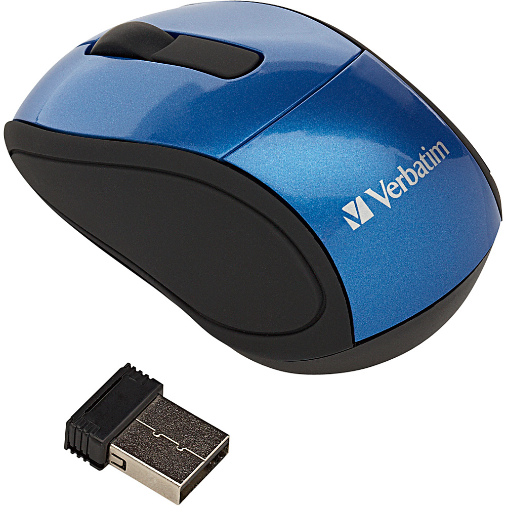 Verbatim Wireless Mini Travel Mouse Blue Verbatim Business Accessories
