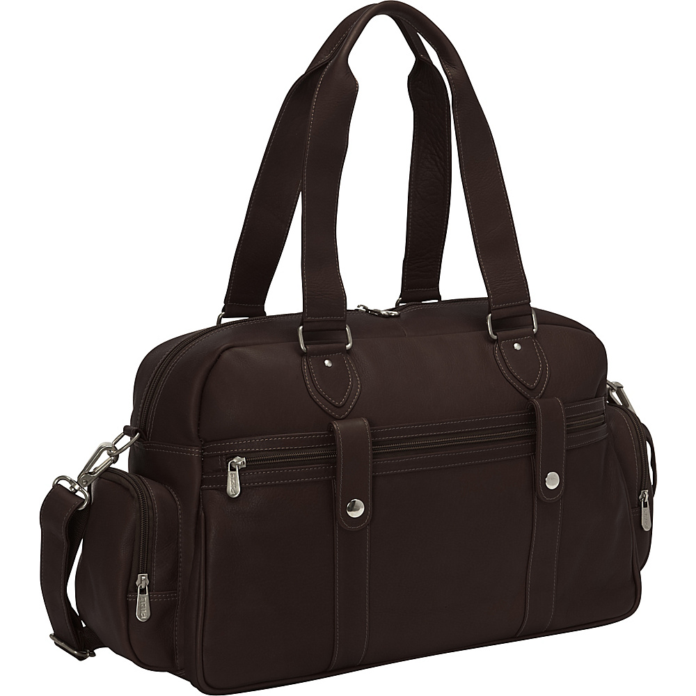 Piel Adventurer Carry On Satchel Chocolate Piel Luggage Totes and Satchels