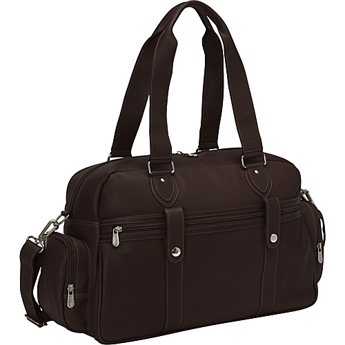 Piel Adventurer Carry-On Satchel Chocolate - Piel Luggage Totes and Satchels