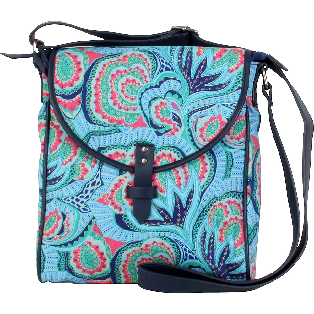 Amy Butler for Kalencom Broadway Crossover Bag Oasis Azure Amy Butler for Kalencom Fabric Handbags