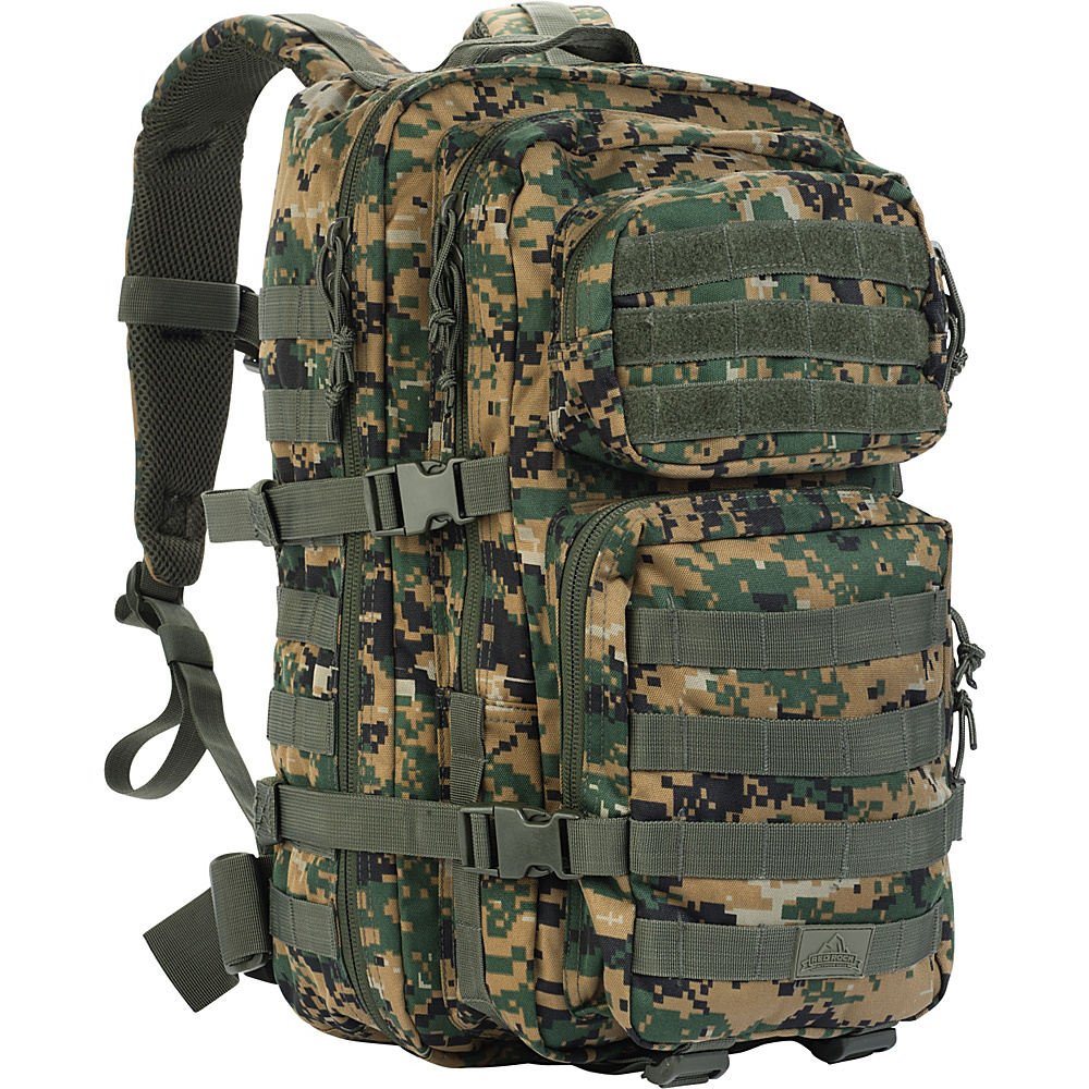 Red Rock Outdoor Gear Large Assault Pack Woodland Digital Camouflage Red Rock Outdoor Gear Day Hiking Backpacks