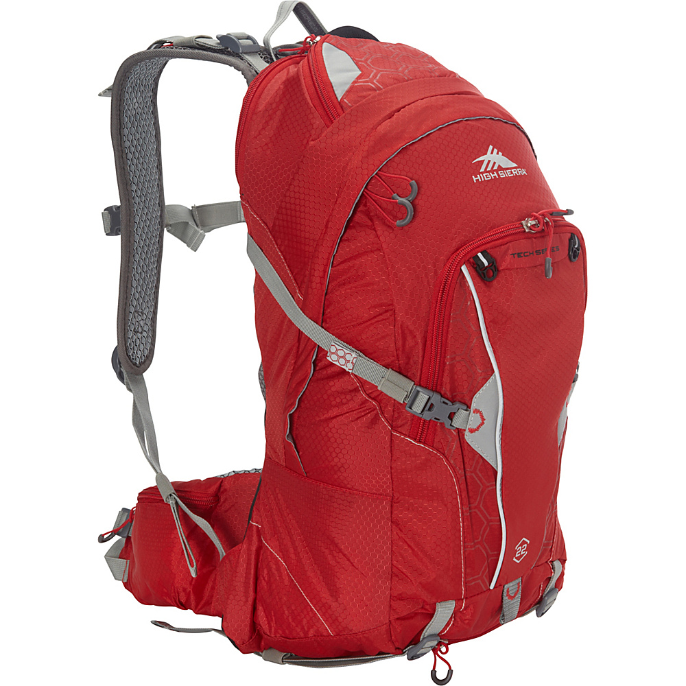 High Sierra Moray 22 Hydration Pack Bright Red Silver High Sierra Hydration Packs and Bottles