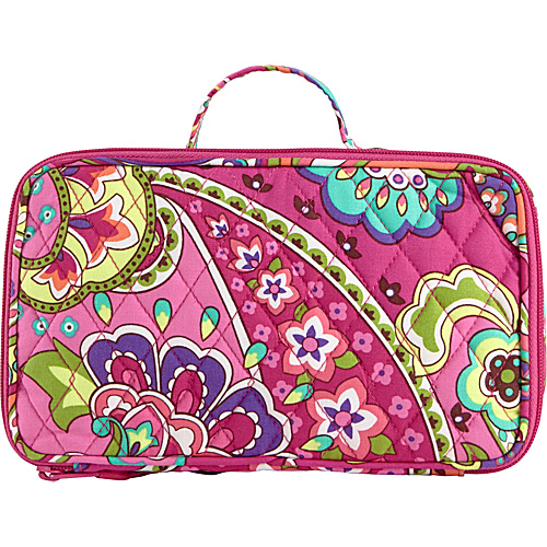 Vera Bradley Blush & Brush Makeup Case Pink Swirls - Vera Bradley Ladies Cosmetic Bags