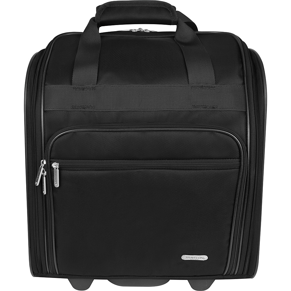 Travelon 15 Wheeled Underseat Bag Black Travelon Softside Carry On