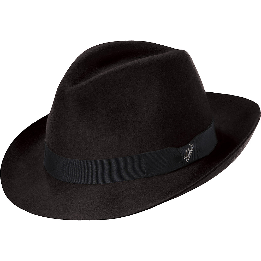 Woolrich Raw Edge Felt Safari Hat Black Large Woolrich Hats Gloves Scarves
