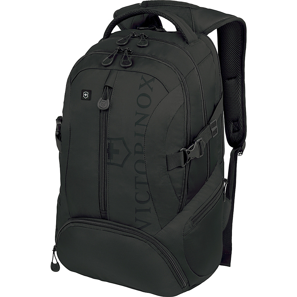 Victorinox VX Sport Scout Laptop Backpack Black Black Logo Victorinox Business Laptop Backpacks