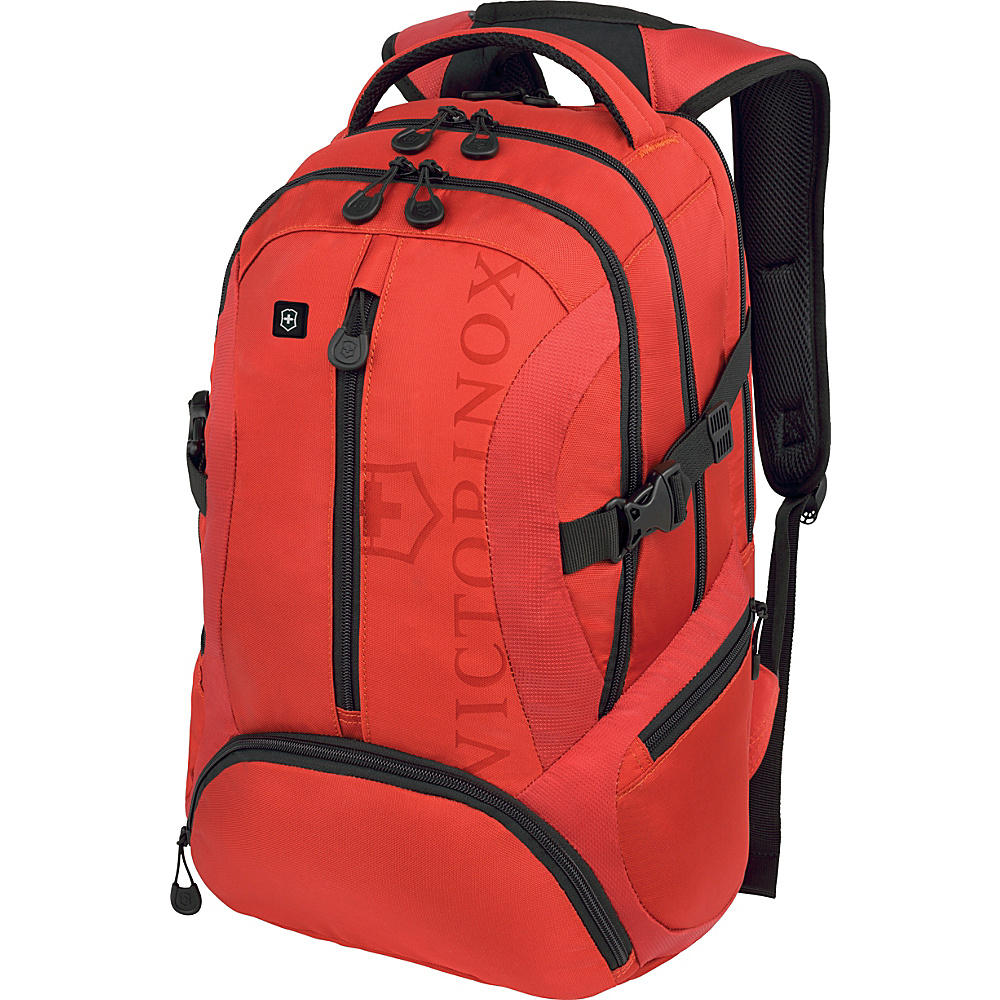 Victorinox VX Sport Scout Laptop Backpack Red Black Logo Victorinox Business Laptop Backpacks