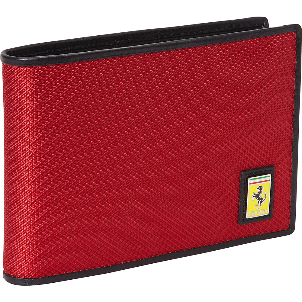 Ferrari Luxury Collection Utility Wallet With Flap Reds Ferrari Luxury Collection Mens Wallets