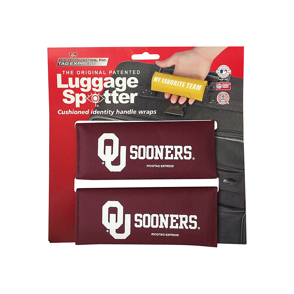 Luggage Spotters NCAA Oklahoma Sooners Luggage Spotter Maroon Luggage Spotters Luggage Accessories