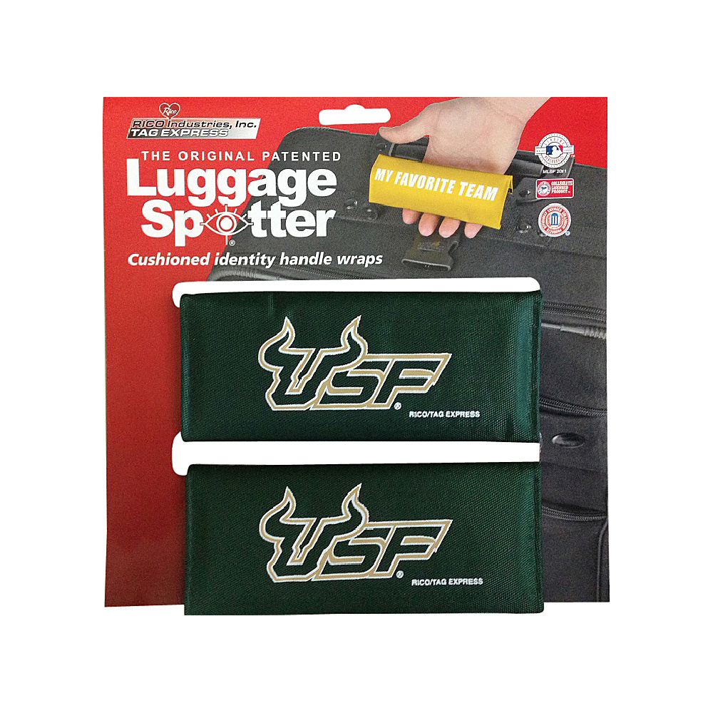 Luggage Spotters NCAA USF Luggage Spotter Green Luggage Spotters Luggage Accessories