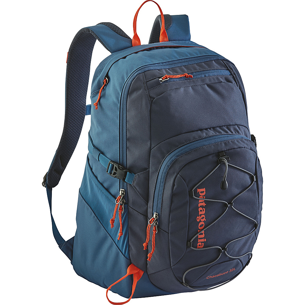 Patagonia Chacubuco Pack 32L Smolder Blue w Glass Blue Patagonia Business Laptop Backpacks