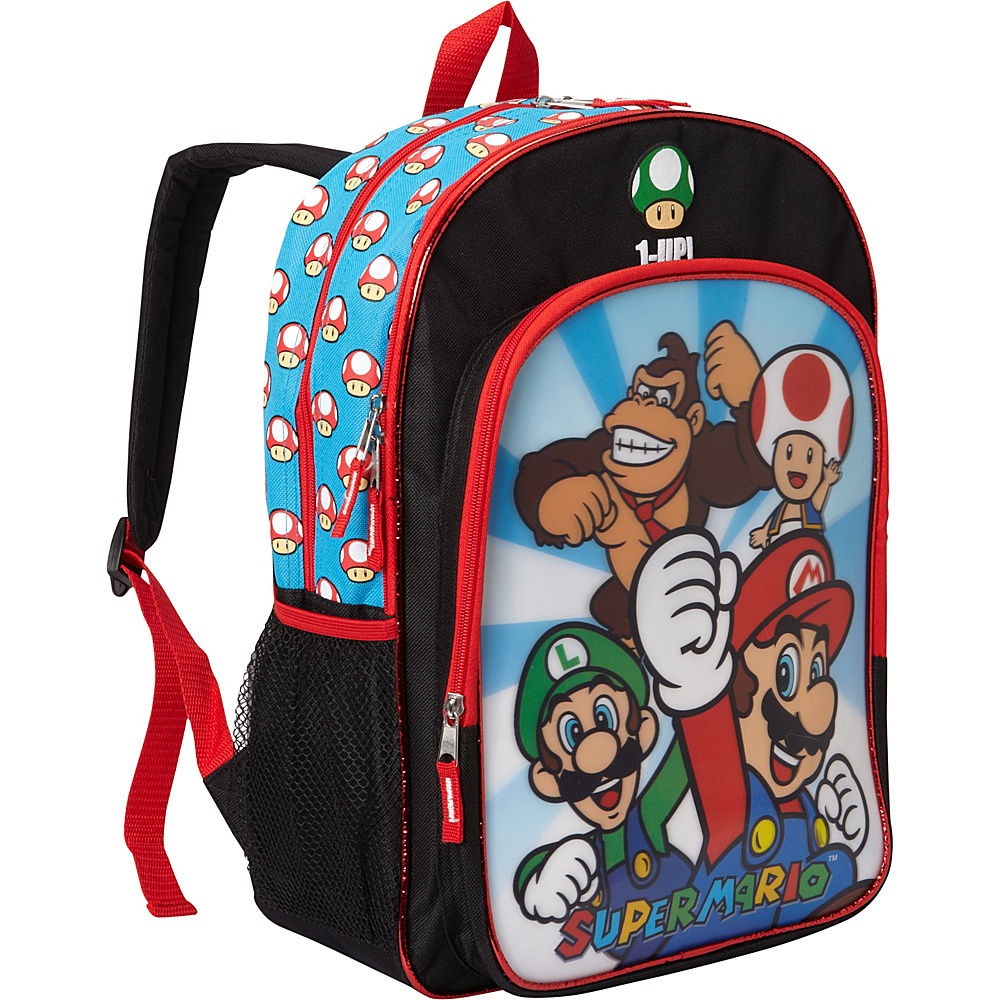 Accessory Innovations Super Mario Friends Lenticular 16 Backpack Black Accessory Innovations Everyday Backpacks