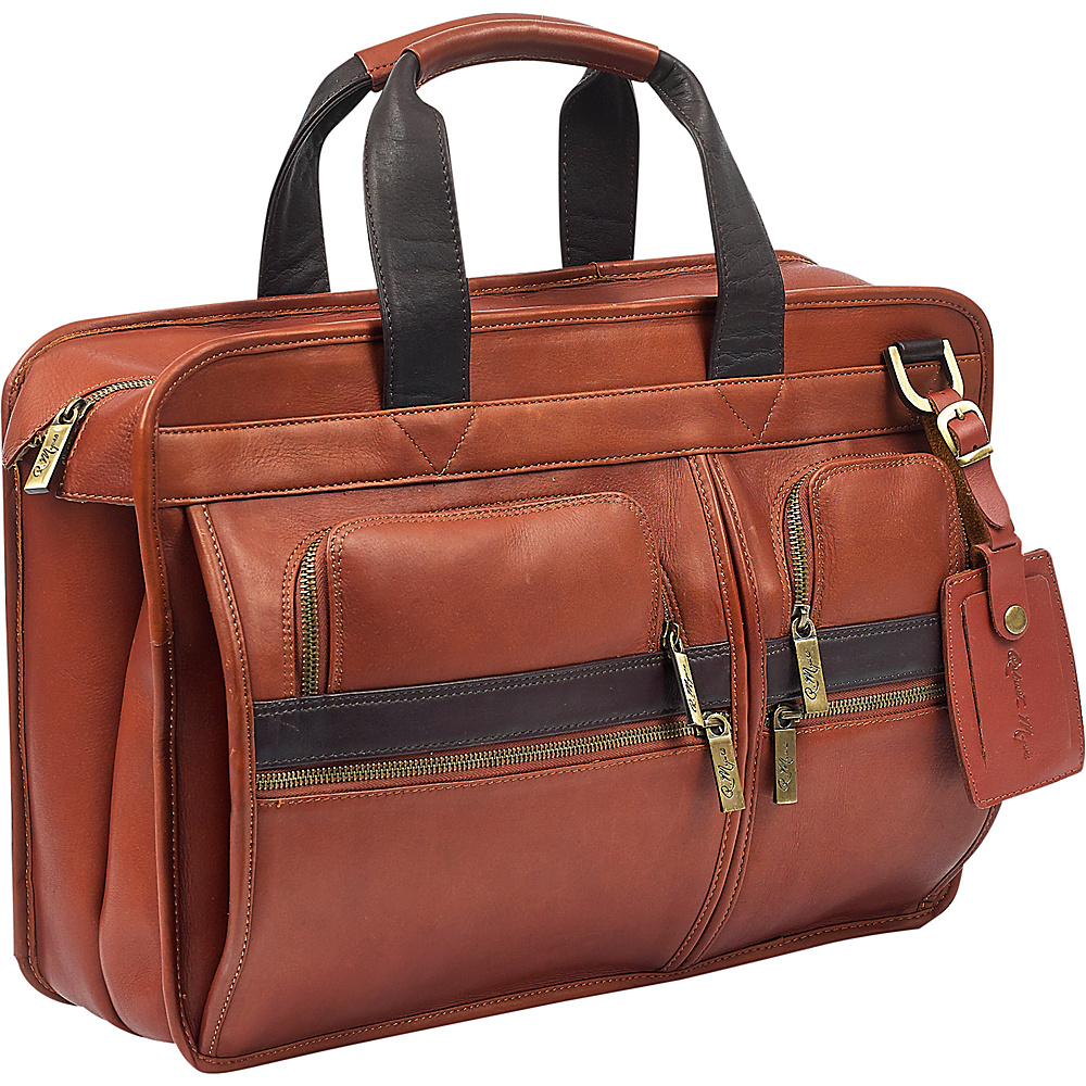 Robert Myers Portfolio Tan with Brown Robert Myers Non Wheeled Business Cases