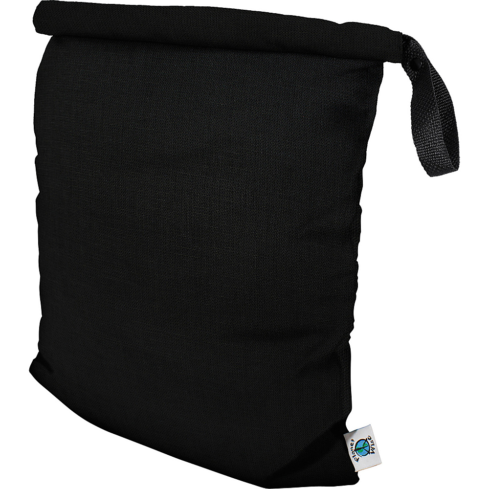 Planet Wise Large Roll Down Wet Bag Black Planet Wise Diaper Bags Accessories