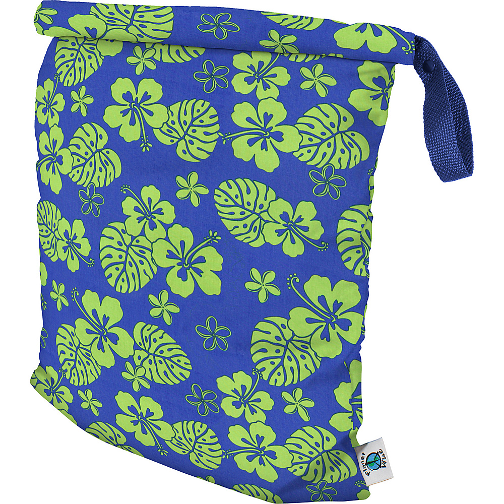Planet Wise Large Roll Down Wet Bag Blue Hawaii Planet Wise Diaper Bags Accessories