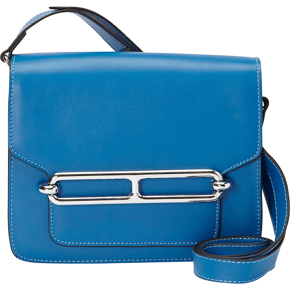 Donna Bella Designs Harper Crossbody Blue Donna Bella Designs Leather Handbags