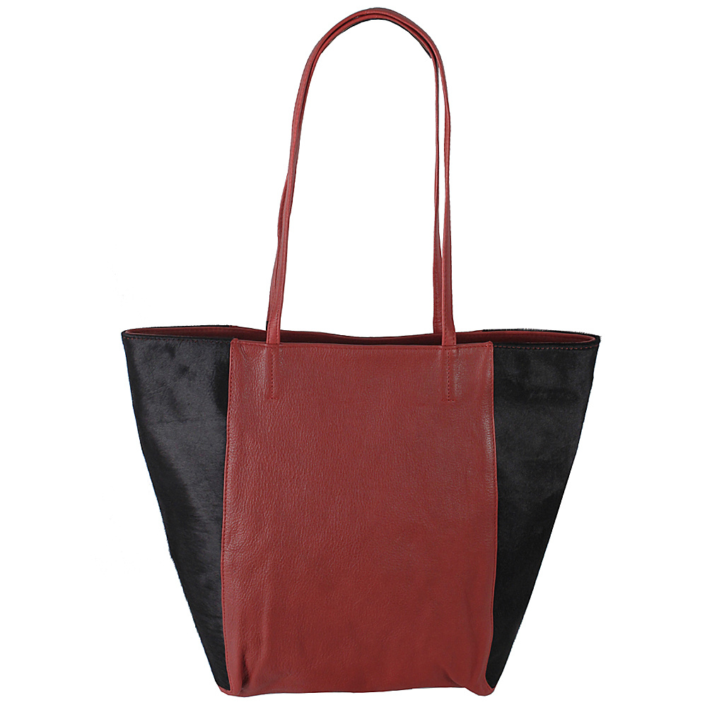 Latico Leathers Grayson Tote Black on Red Latico Leathers Leather Handbags