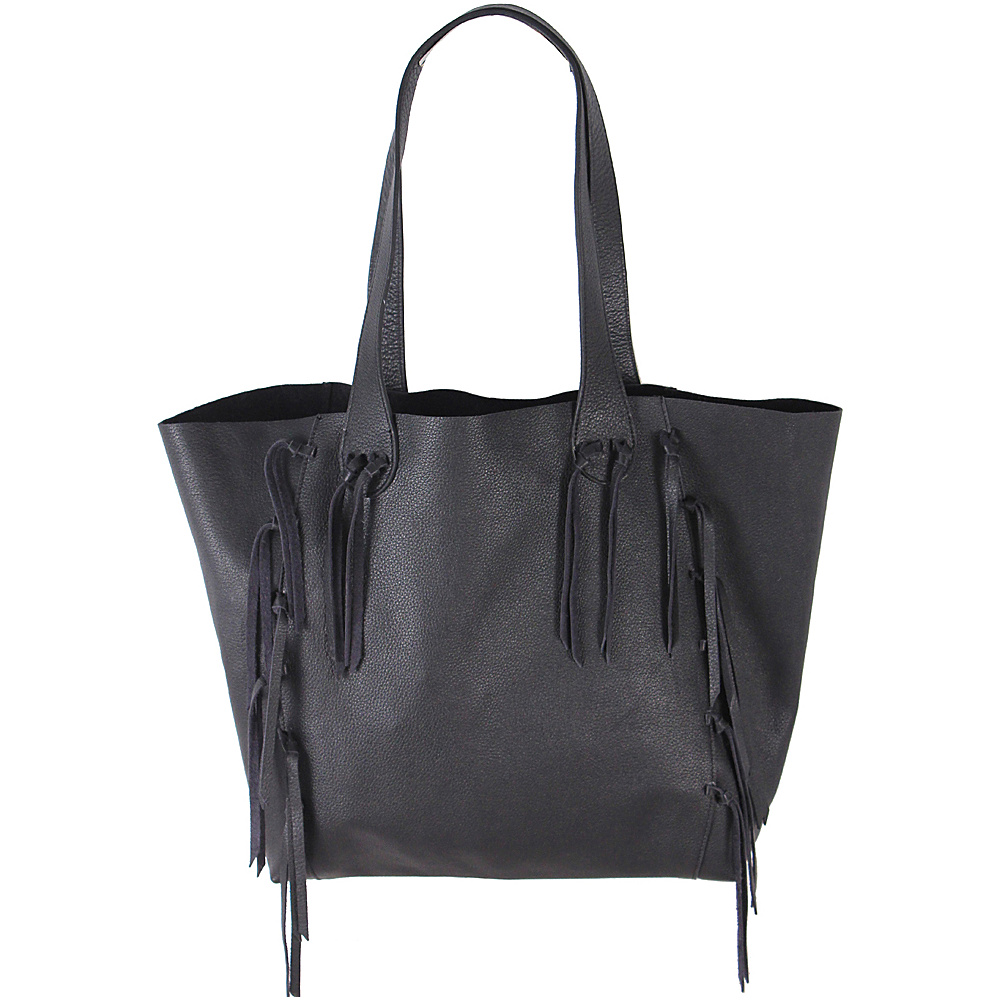 Latico Leathers Colette Tote Pebble Black Latico Leathers Leather Handbags
