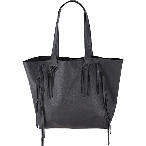 Latico Leathers Colette Tote Pebble Black - Latico Leathers Leather Handbags