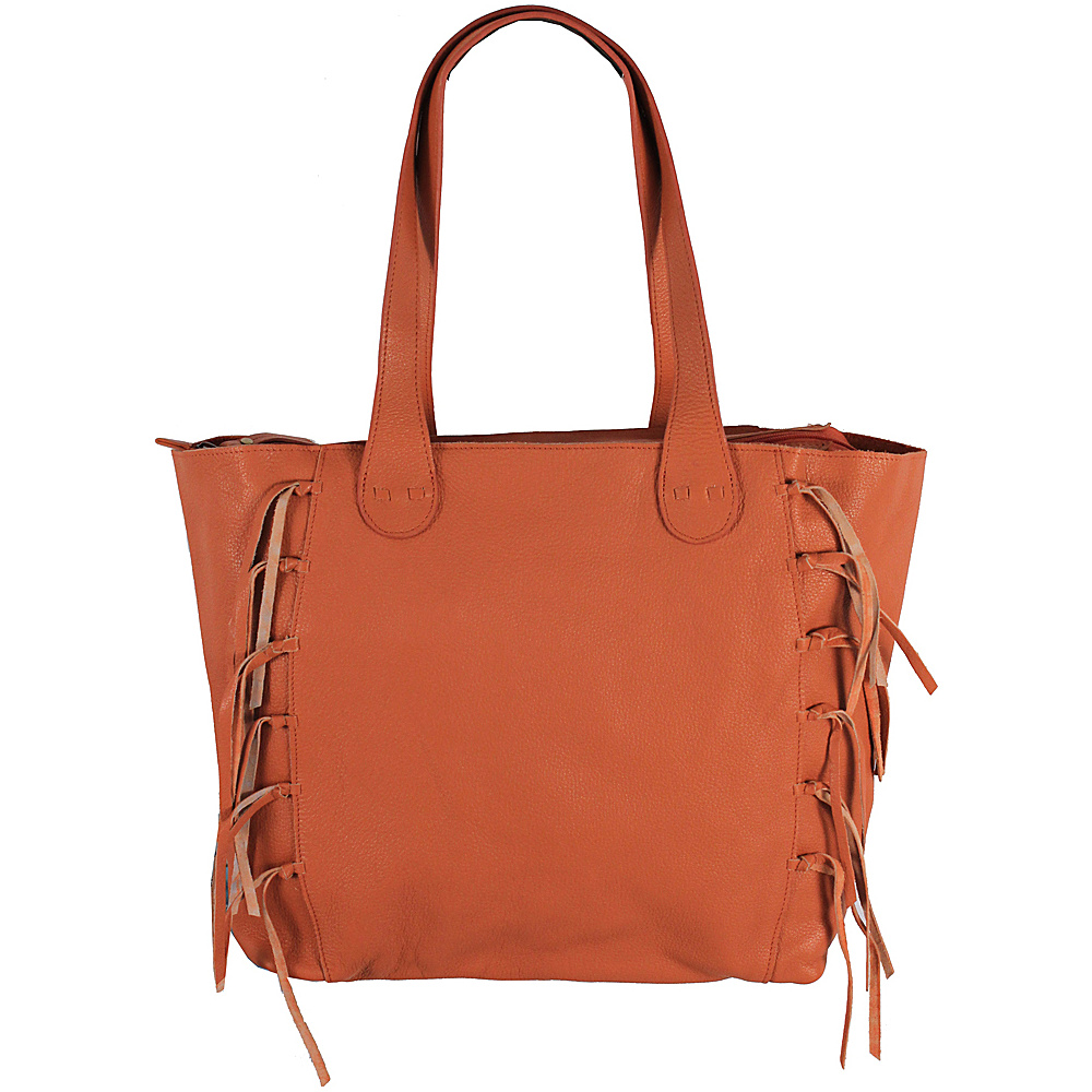 Latico Leathers Colette Tote Orange Latico Leathers Leather Handbags