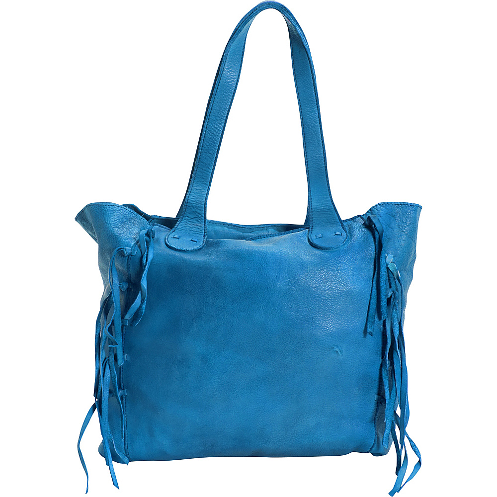 Latico Leathers Colette Tote Crinkle Blue Latico Leathers Leather Handbags