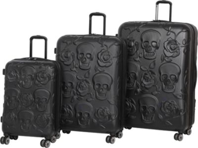 skull luggage set