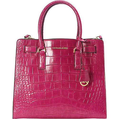 MICHAEL Michael Kors Dillon Large N/S Tote Fuschia - MICHAEL Michael Kors Designer Handbags