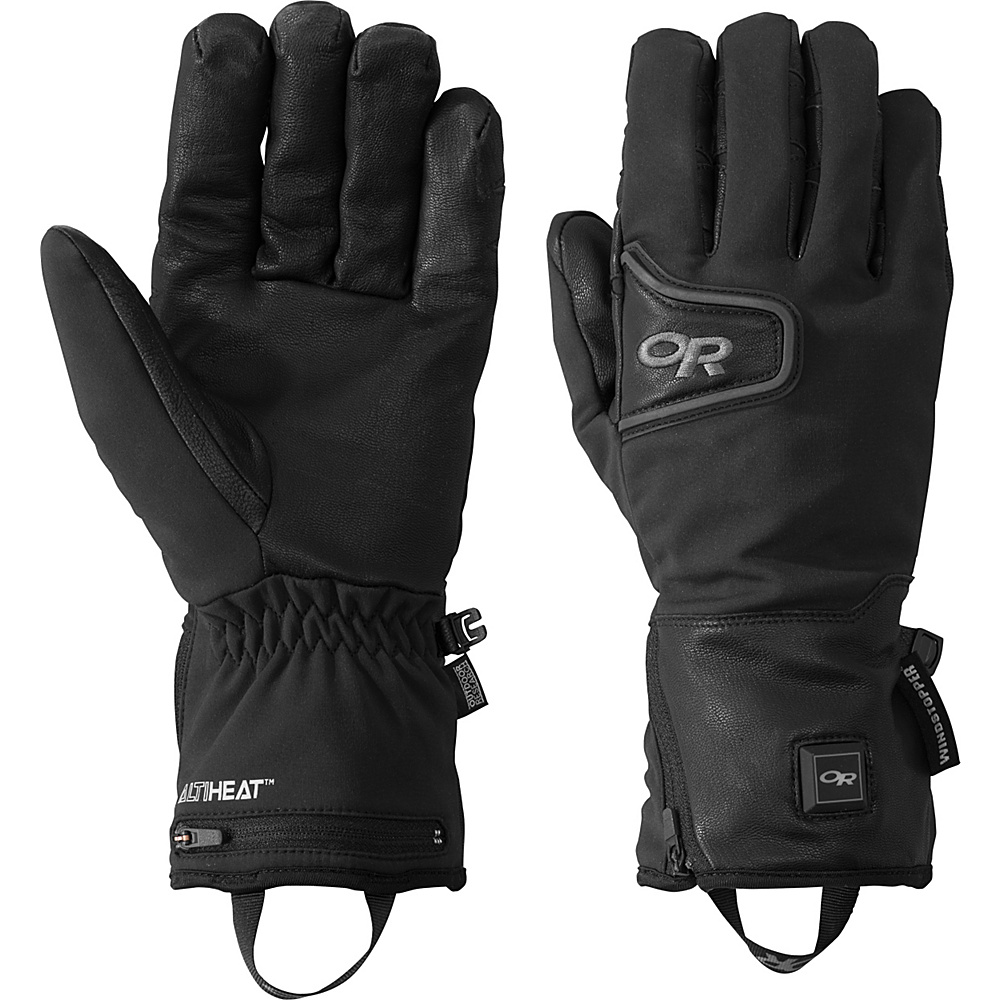 Outdoor Research Stormtracker Heated Gloves Black MD Outdoor Research Hats Gloves Scarves