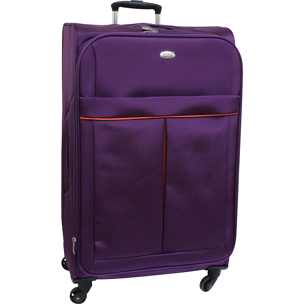 American Flyer Simply Lite! Collection 28 Spinner Purple American Flyer Softside Checked