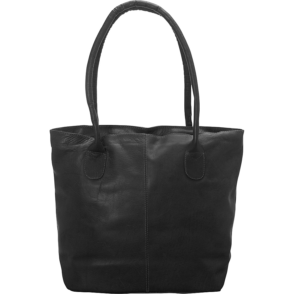 Latico Leathers Market Tote Black Latico Leathers Leather Handbags