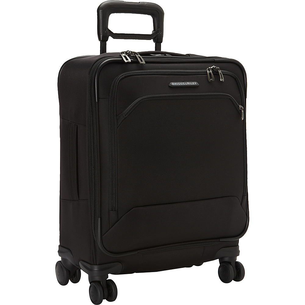 Briggs Riley Transcend 300 Intl Carry On Wide body Spinner Black Briggs Riley Softside Carry On