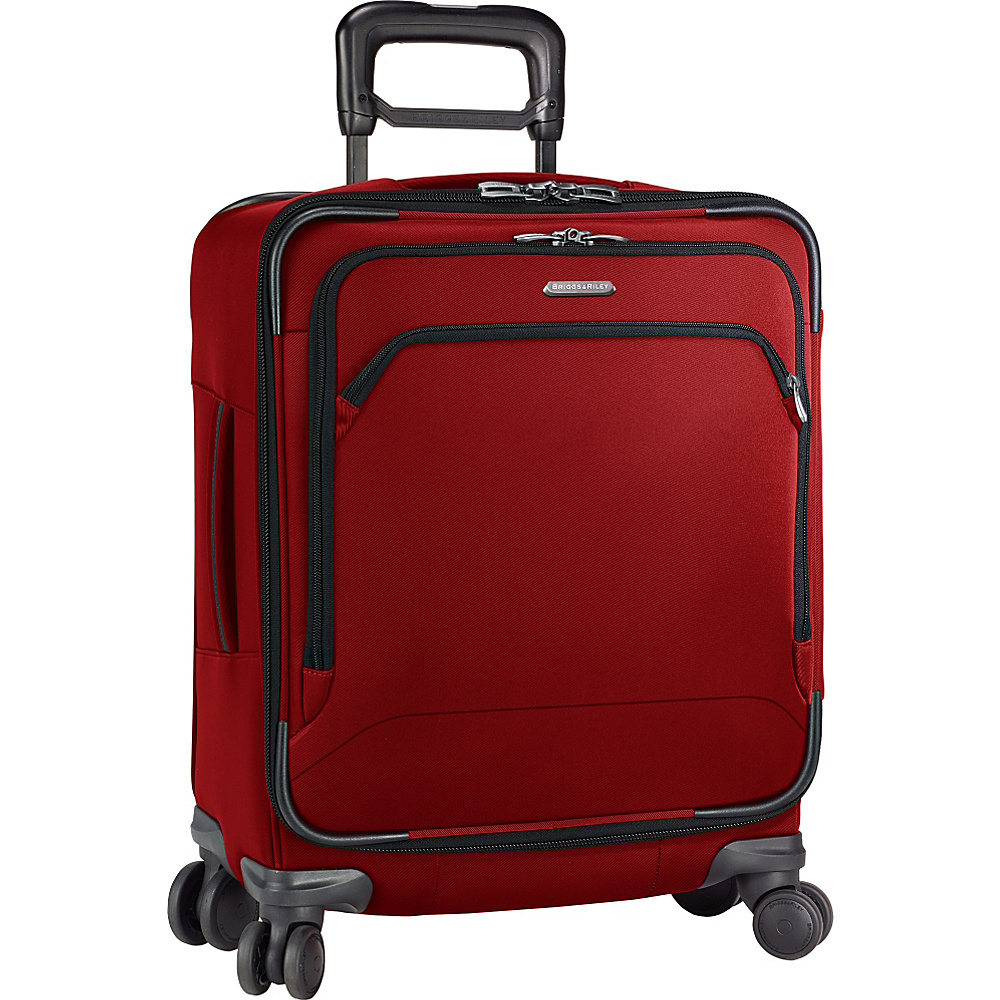Briggs Riley Transcend 300 Intl Carry On Wide body Spinner Crimson Briggs Riley Softside Carry On