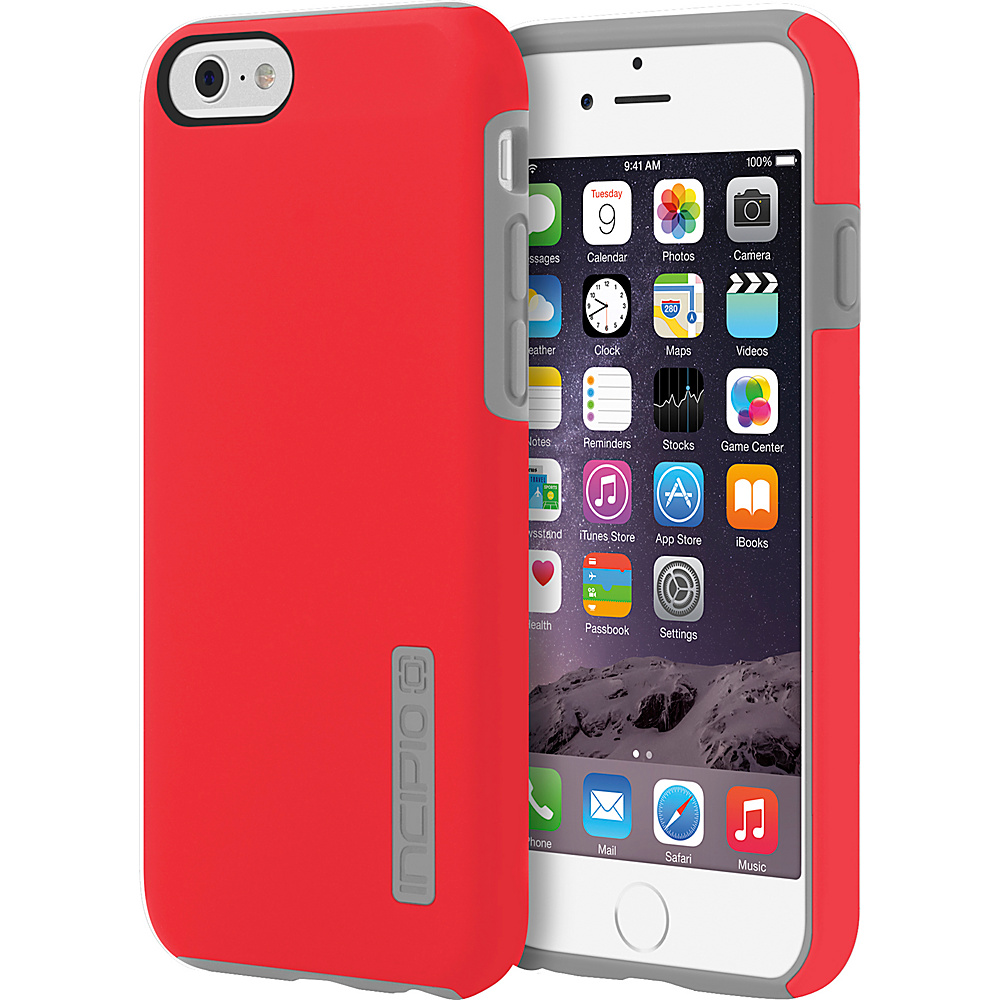 Incipio DualPro iPhone 6 6s Case Red Charcoal Incipio Electronic Cases