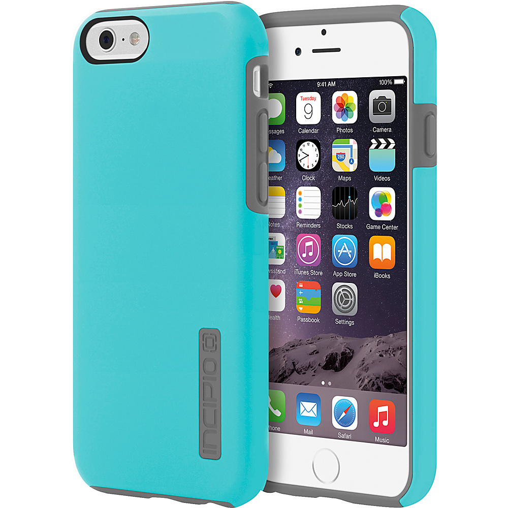 Incipio DualPro iPhone 6 6s Case Cyan Charcoal Incipio Electronic Cases