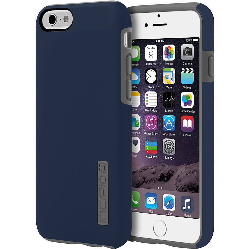 Incipio DualPro iPhone 6 6s Case Navy Blue Charcoal Incipio Electronic Cases