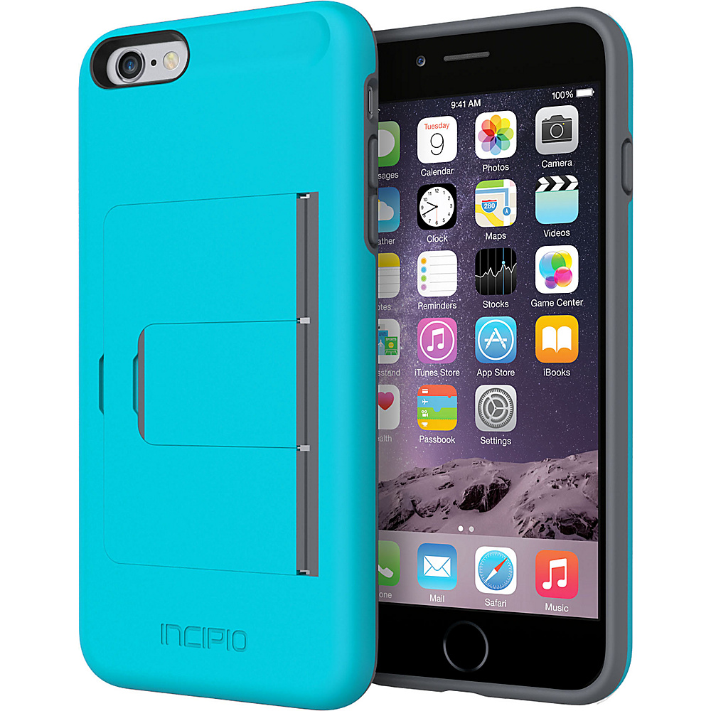 Incipio Stowaway Advance iPhone 6 6s Plus Case Blue Gray Incipio Electronic Cases