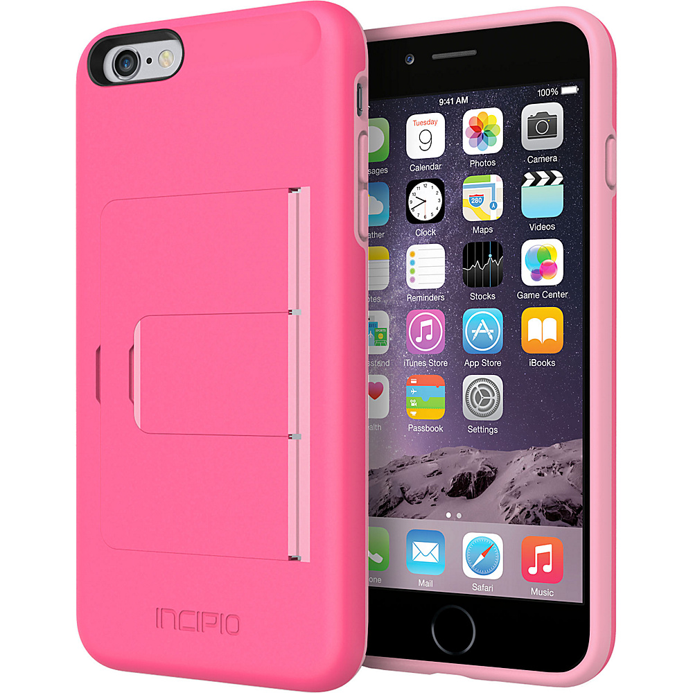 Incipio Stowaway Advance iPhone 6 6s Plus Case Pink Light Pink Incipio Electronic Cases