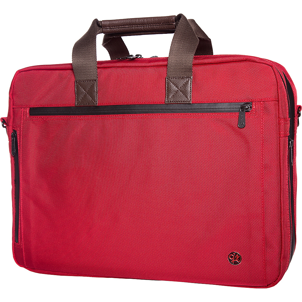 TOKEN Lawrence Large Messenger Laptop Bag With Back Zipper Red TOKEN Non Wheeled Business Cases