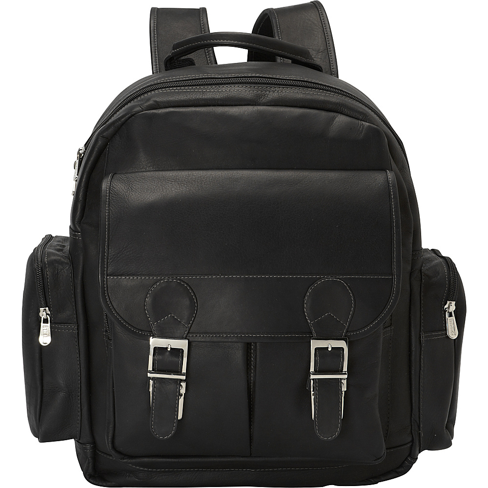 Piel Ultimate Travelers Laptop Backpack Black Piel Business Laptop Backpacks