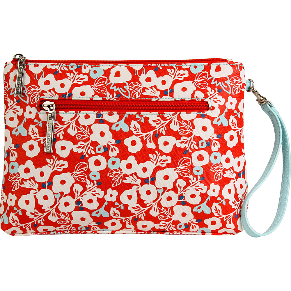 Kalencom Diaper Bag Clutch Berry Blossom Red Kalencom Diaper Bags Accessories