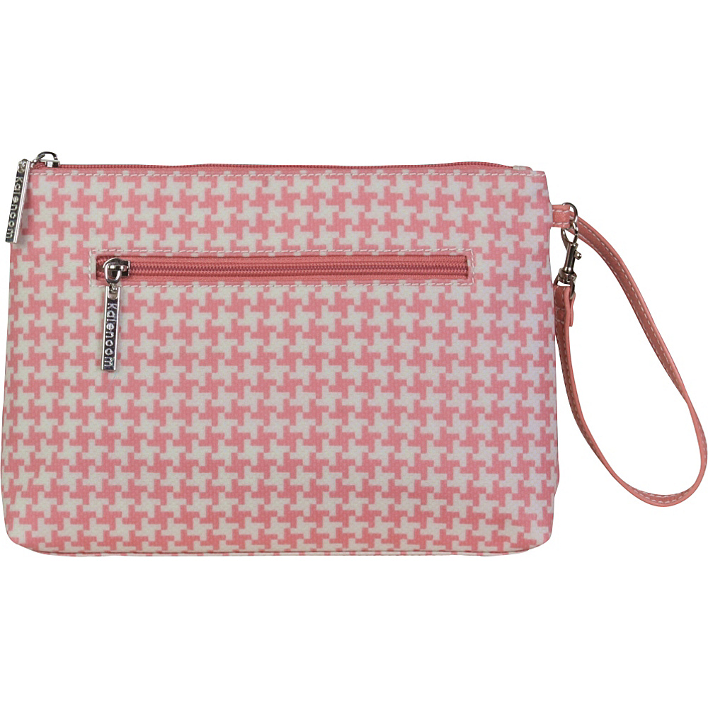 Kalencom Diaper Bag Clutch Houndstooth Pink Kalencom Diaper Bags Accessories