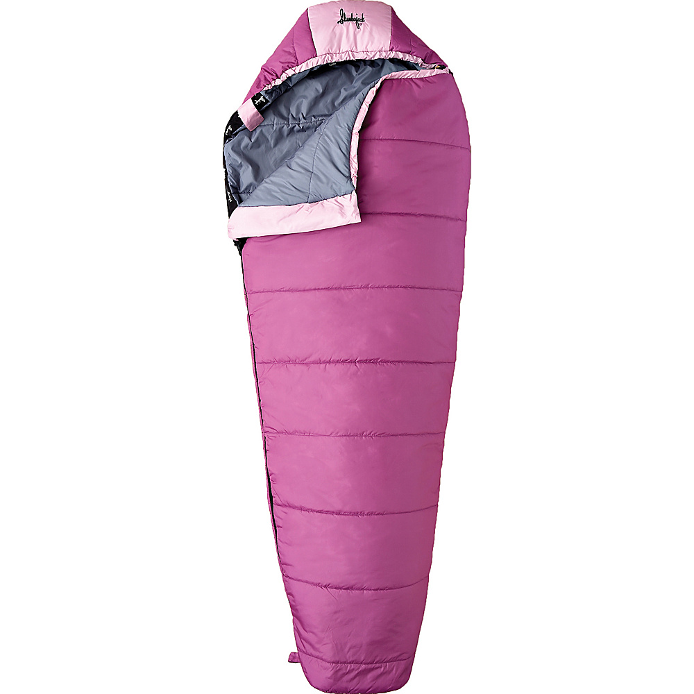 Slumberjack Girl Scout 30 Degree Short Right Hand Sleeping Bag Pink Slumberjack Outdoor Accessories
