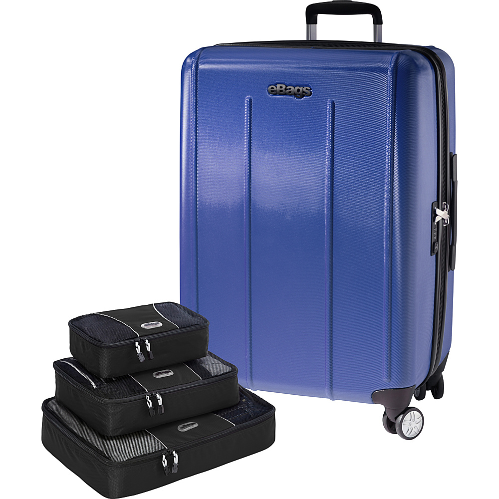 eBags Value Set EXO 2.0 Hardside 24 Spinner Packing Cube 3pc Set Blue eBags Hardside Luggage