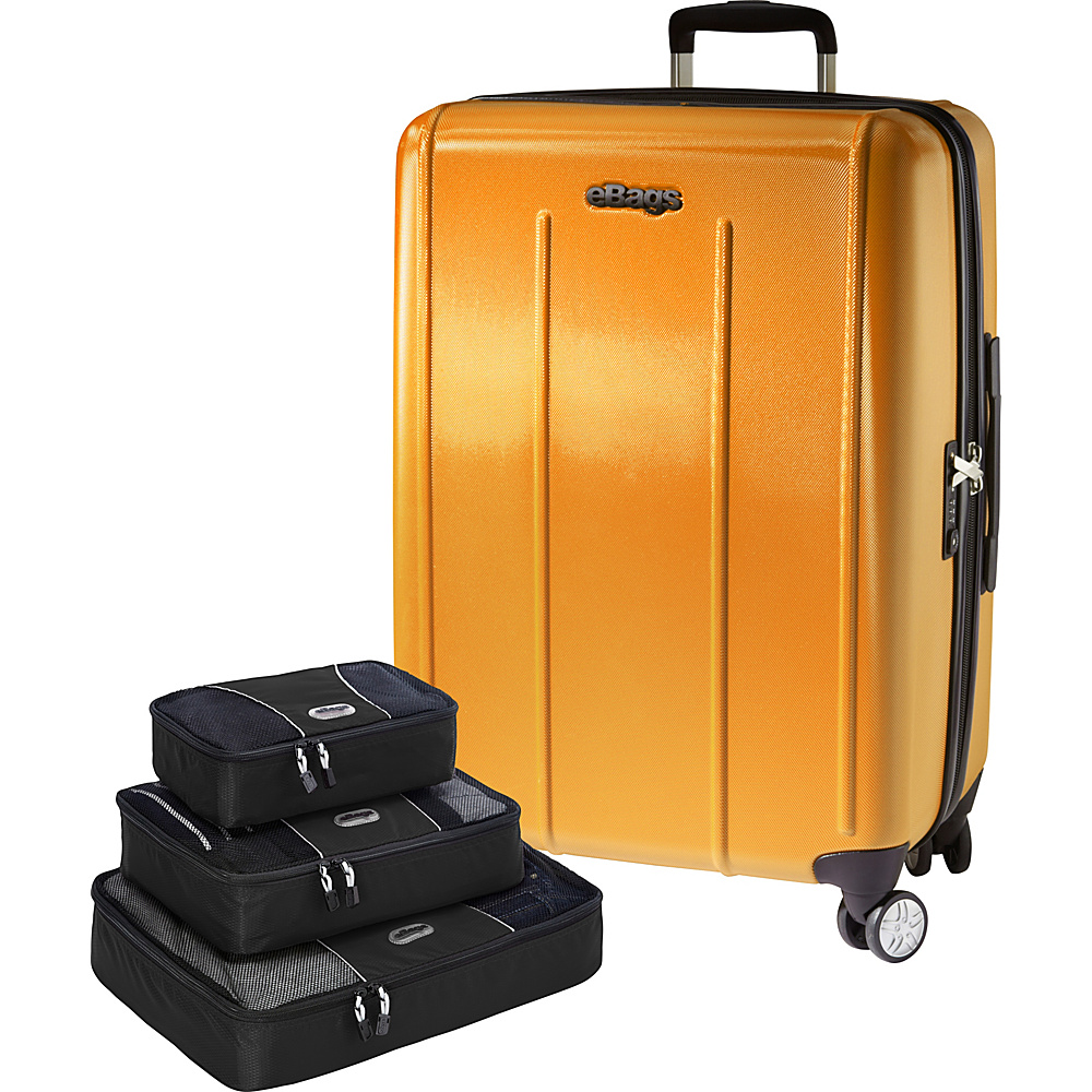 eBags Value Set EXO 2.0 Hardside 24 Spinner Packing Cube 3pc Set Yellow eBags Hardside Checked