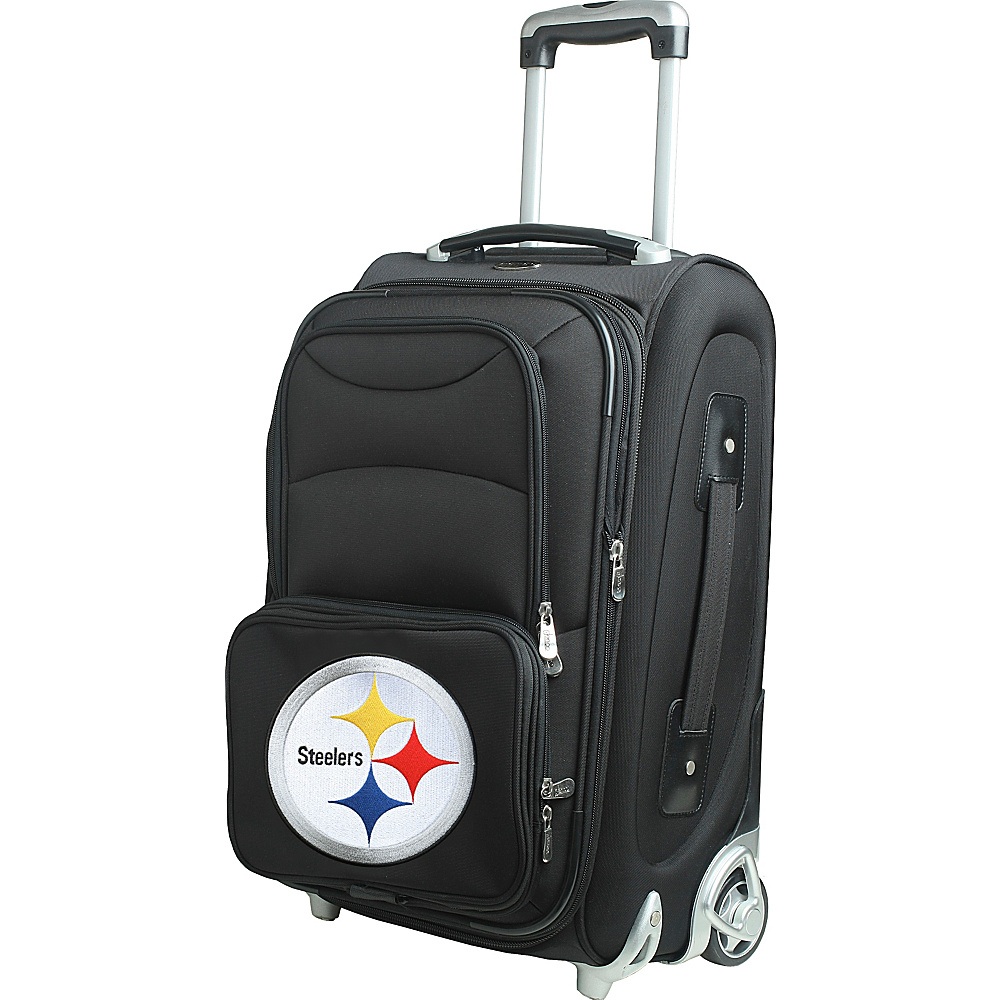 Denco Sports Luggage NFL 21 Wheeled Upright Pittsburgh Steelers Denco Sports Luggage Softside Carry On