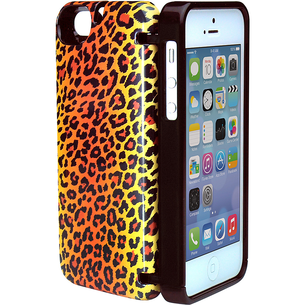 eyn case iPhone 5 5s SE wallet storage Case Leopard eyn case Electronic Cases