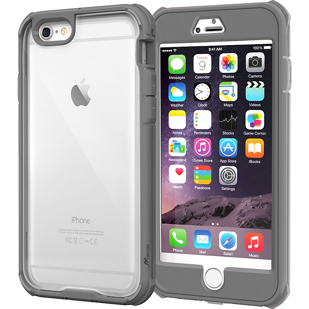 rooCASE Slim Fit Glacier Tough Hybrid PC TPU Case for Apple iPhone 6 6s Plus Gray rooCASE Electronic Cases