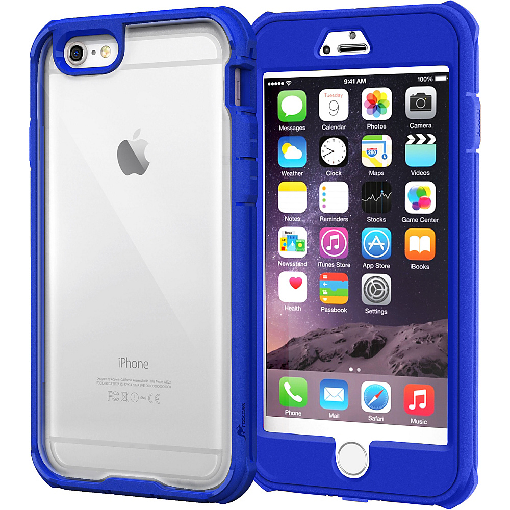 rooCASE Slim Fit Glacier Tough Hybrid PC TPU Case for Apple iPhone 6 6s Plus Blue rooCASE Electronic Cases